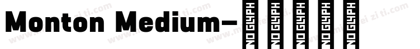 Monton Medium字体转换